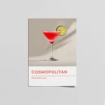 Cosmopolitan Kokteyl Poster – Modern Bar Duvar Tablosu
