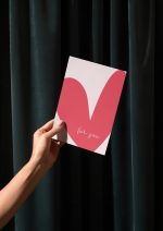 Romantik Hediye Kartı – “For You” Kalpli Gift Card - Görsel 2