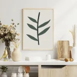 Minimal Yaprak Poster – Modern Botanik Duvar Tablosu - Görsel 2