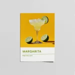 Margarita Poster – Modern Kokteyl Duvar Tablosu | Bar & Mutfak Dekoru
