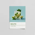 Mojito Poster – Fresh & Minimal Cocktail Duvar Tablosu
