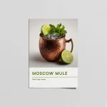 Moscow Mule Poster – Modern Kokteyl Duvar Tablosu | Bar Dekor Art
