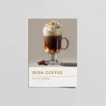 Irish Coffee Poster – Modern Kahve & Bar Duvar Tablosu
