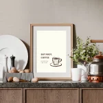 But First, Coffee Poster – Minimal Kahve Duvar Dekoru - Görsel 2