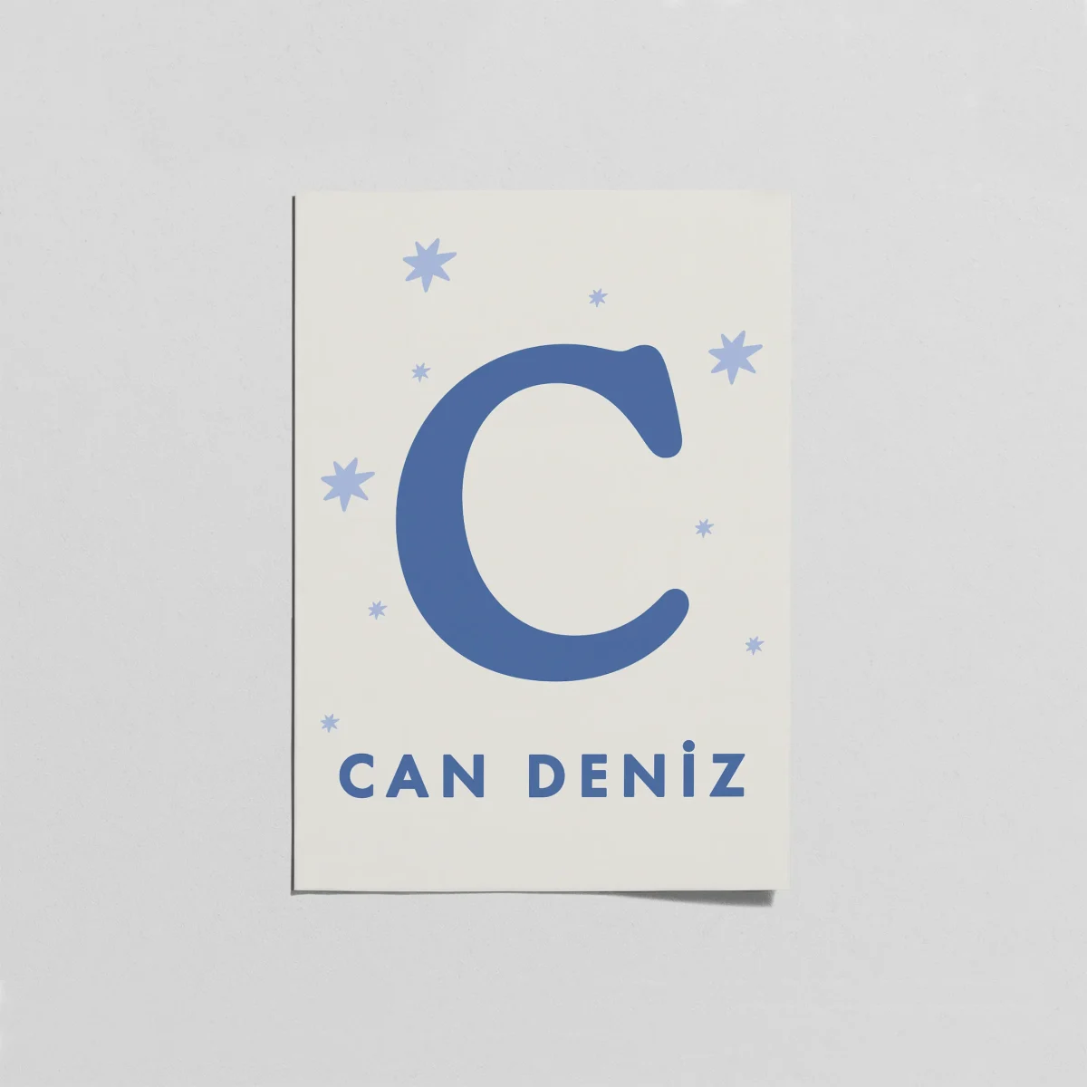 Kişiye Özel Harfli Bebek Posteri – İsimli Nursery Duvar Dekoru - Görsel 5