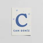 Kişiye Özel Harfli Bebek Posteri – İsimli Nursery Duvar Dekoru - Görsel 5