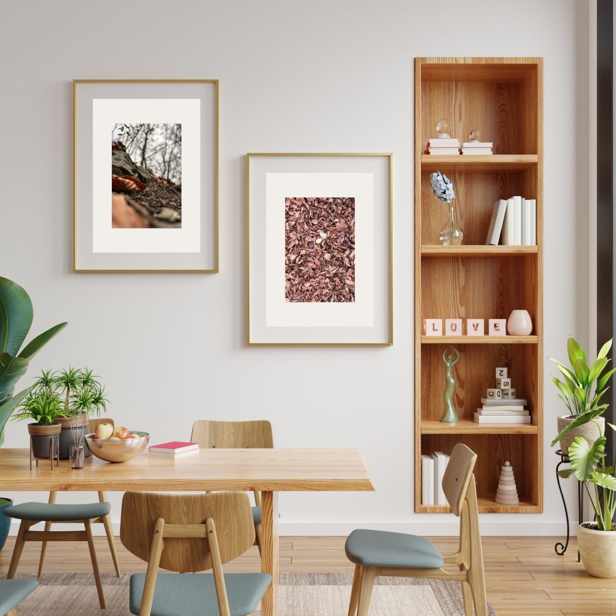 Sonbahar Dokuları Fotoğraf Poster Seti I – 2’li Minimal Doğa Baskı - Görsel 2
