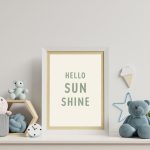 Hello Sunshine Poster - Yeşil - Görsel 2