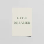 Little Dreamer Minimal Yeşil Çocuk Odası Posteri