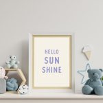 Hello Sunshine Poster - Lila - Görsel 2