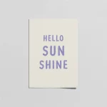 Hello Sunshine Poster - Lila