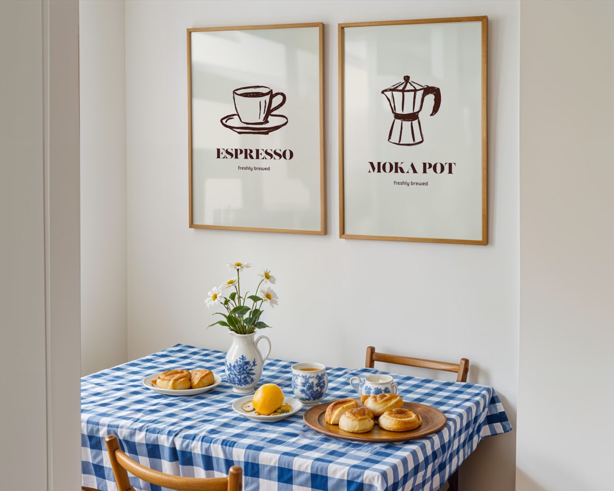 Espresso & Moka Pot 2’li Kahve Poster Seti - Görsel 2