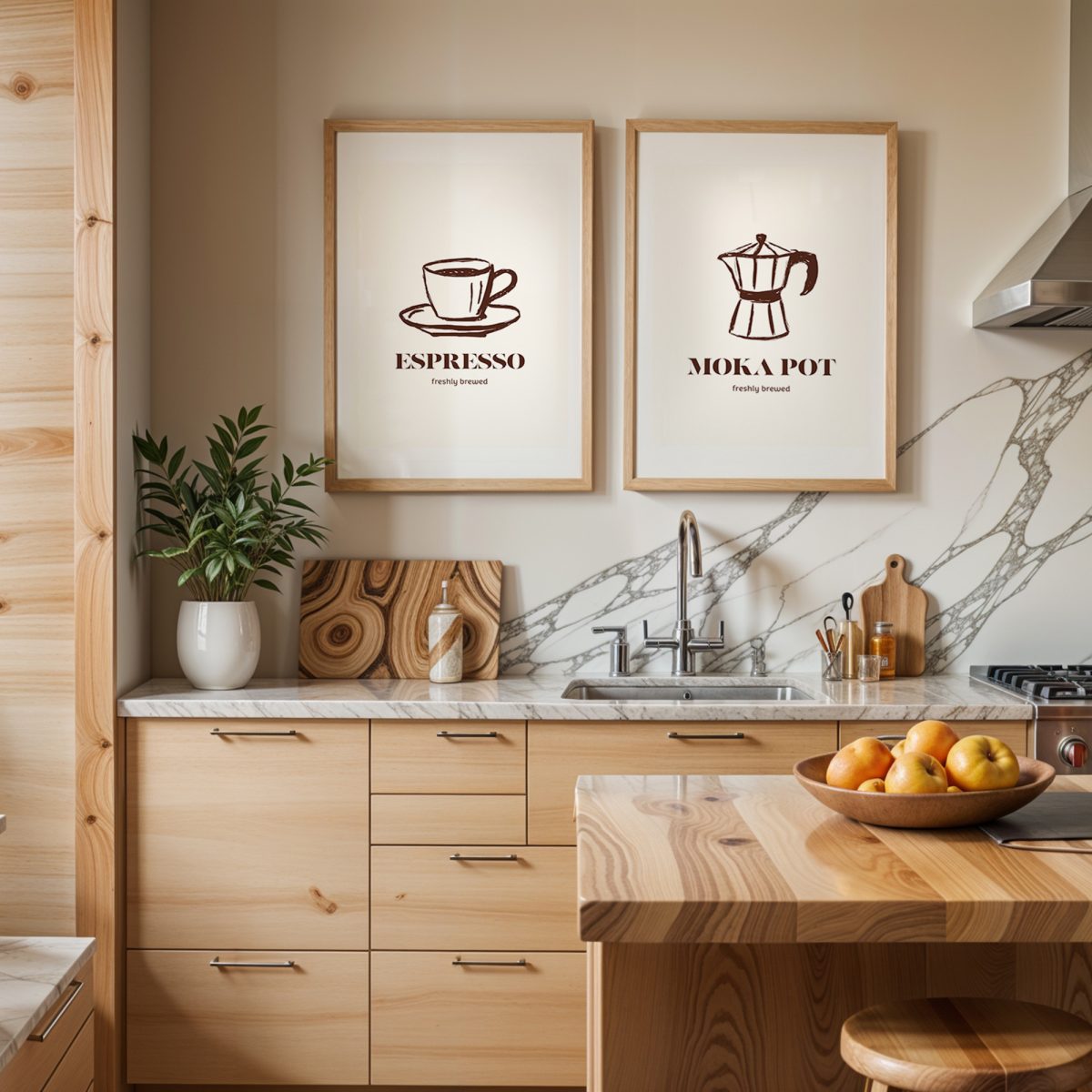 Espresso & Moka Pot 2’li Kahve Poster Seti - Görsel 2