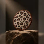 Leopar Desenli Standlı 6'lı Bardak Altlığı Seti - Görsel 3