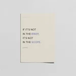 If It’s Not in the Brief Tipografik & Modern Ofis Poster