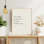 If It’s Not in the Brief Tipografik & Modern Ofis Poster - Görsel 2