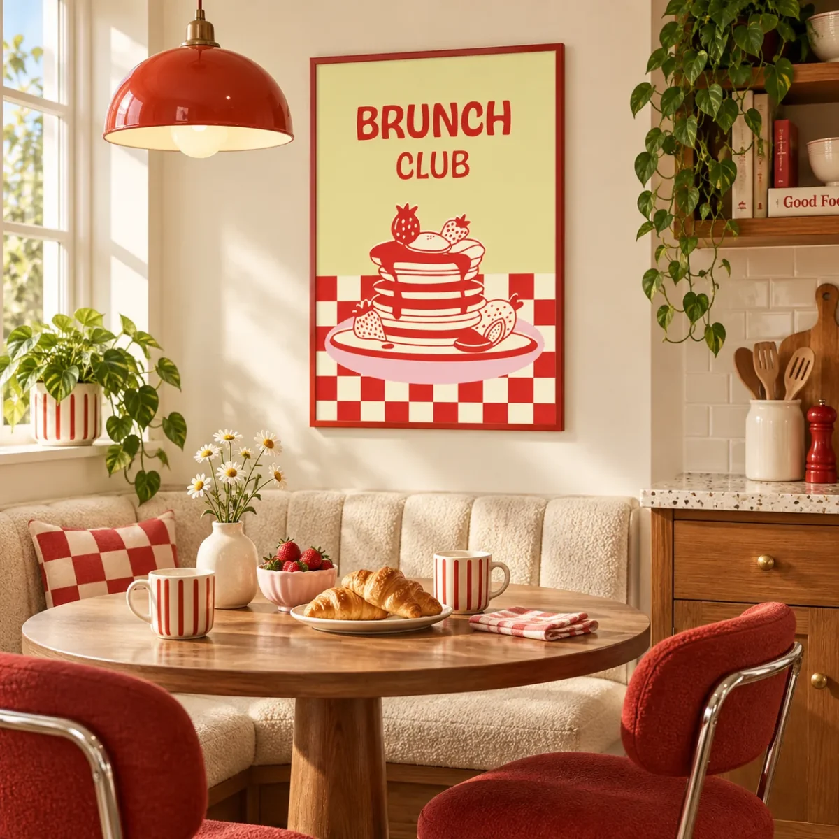 Brunch Club Retro Mutfak Poster - Görsel 4