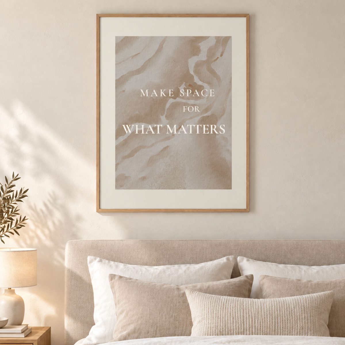 Make Space for What Matters Soyut Poster - Görsel 3